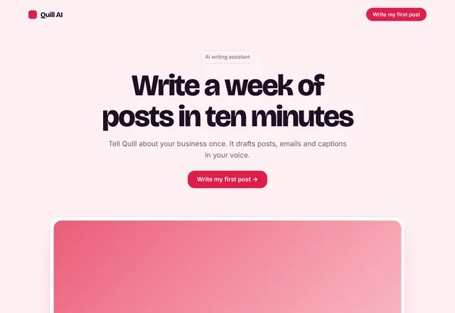 AI Writing Tool template