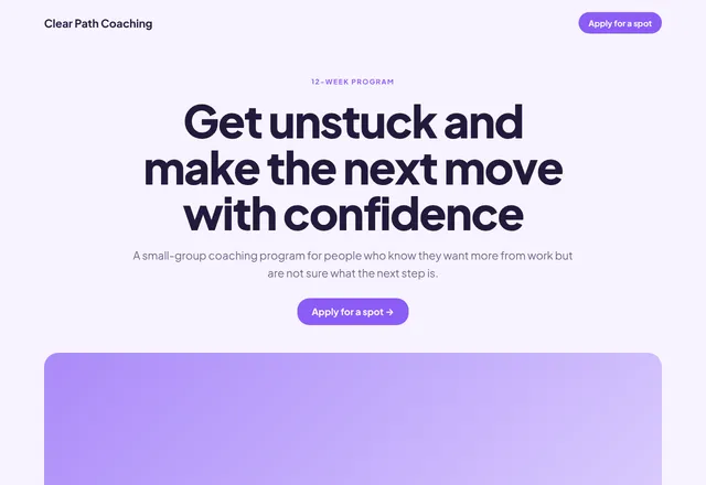 Coaching Program template