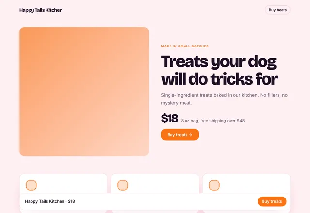 Pet Products template