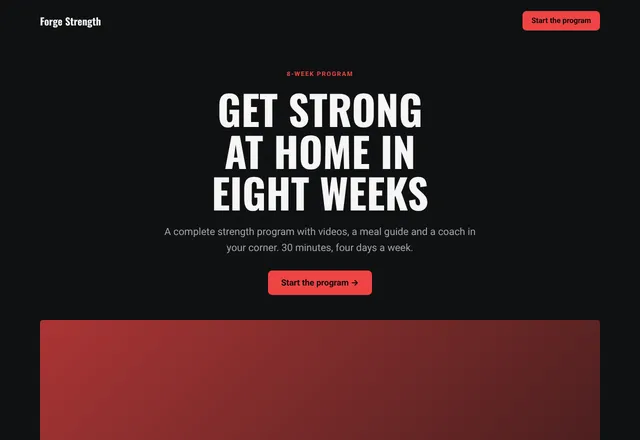 Fitness Program template
