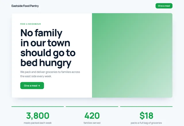 Food Bank template