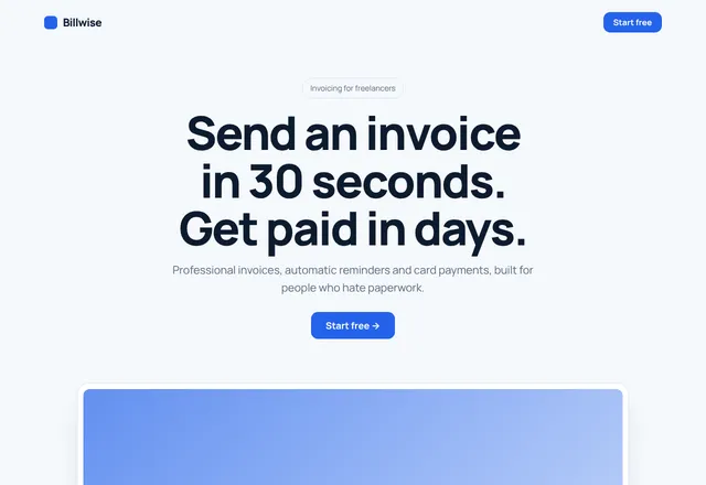 Invoicing App template