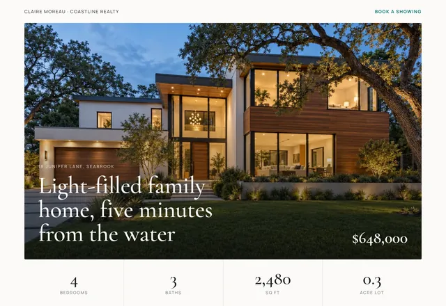 Property Listing template