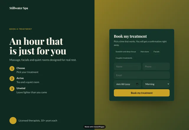 Massage & Spa template