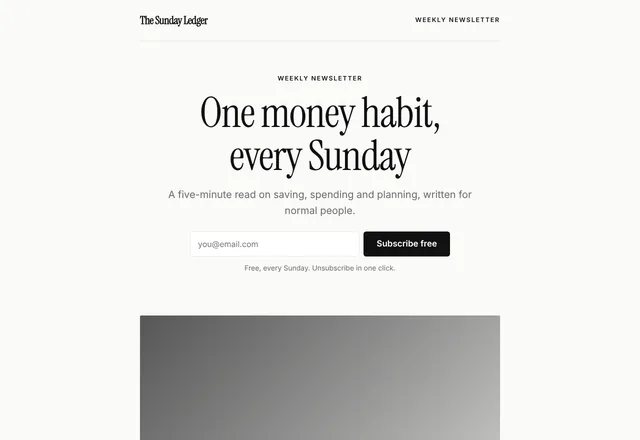 Money Newsletter template