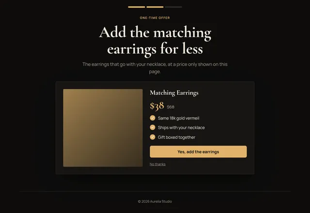 One-Time Offer template