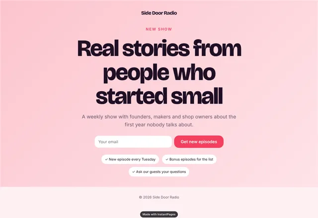Podcast Launch template