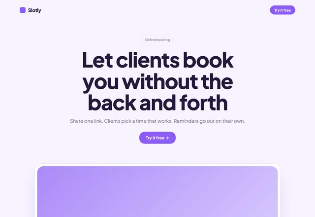 Scheduling App template