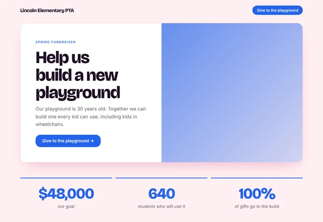 School Fundraiser template