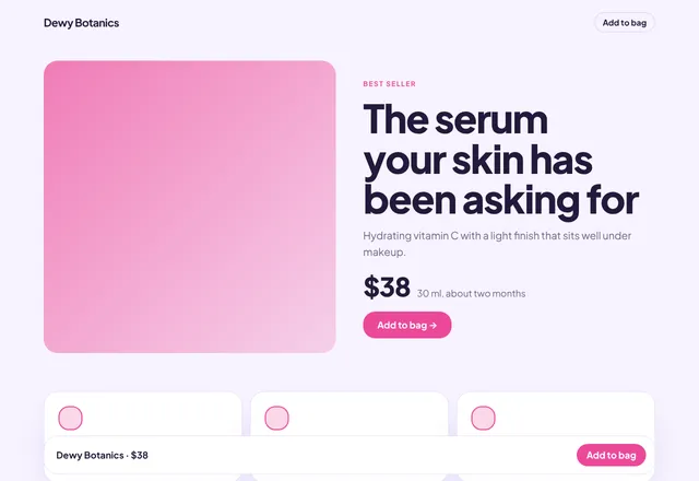 Skincare template