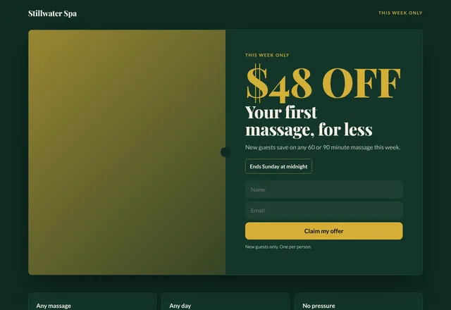 Spa Special template