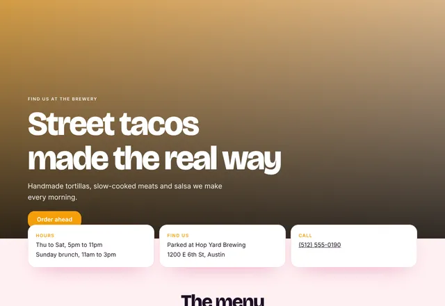 Food Truck template