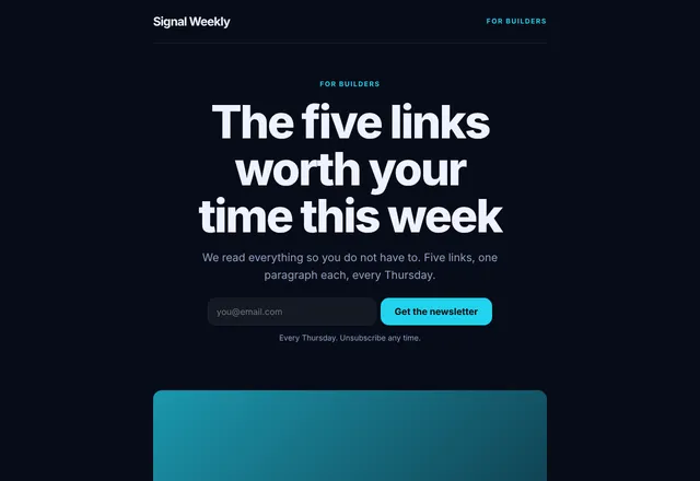 Tech Newsletter template
