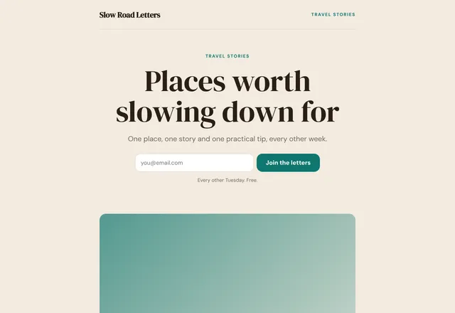 Travel Newsletter template