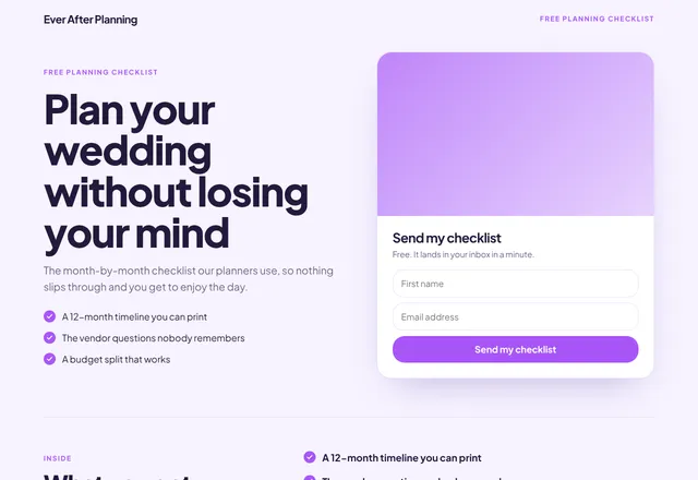 Wedding Checklist template