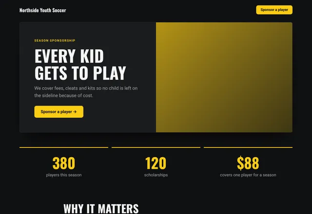 Youth Sports template